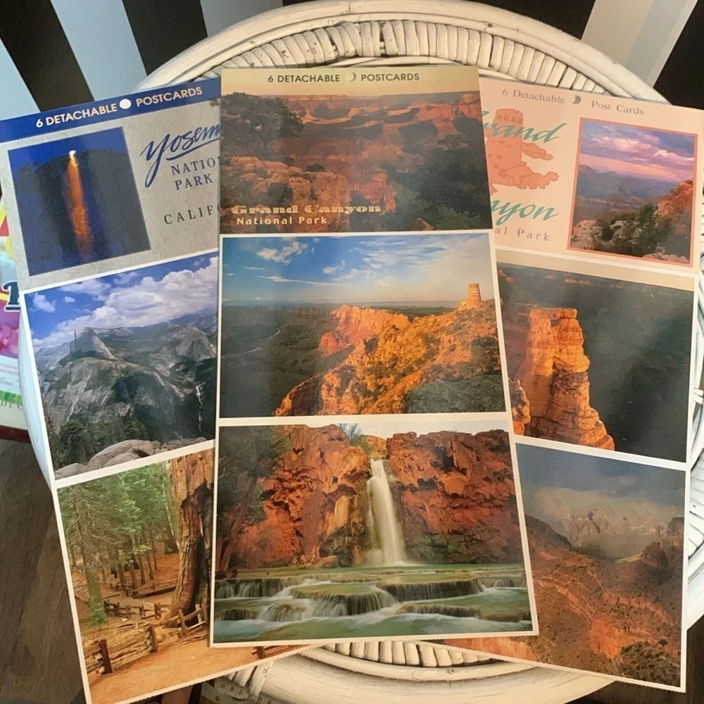 Grand Canyon and Yosemite National Park Vintage Postcard Set of 18 Brand New